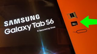 Samsung Tab S6 How To Insert And Remove Memory Card   Sd Card 