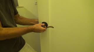 How to Install Schlage Privacy Lever Door Handles...Removing Schlage Privacy Door Handles/Latches