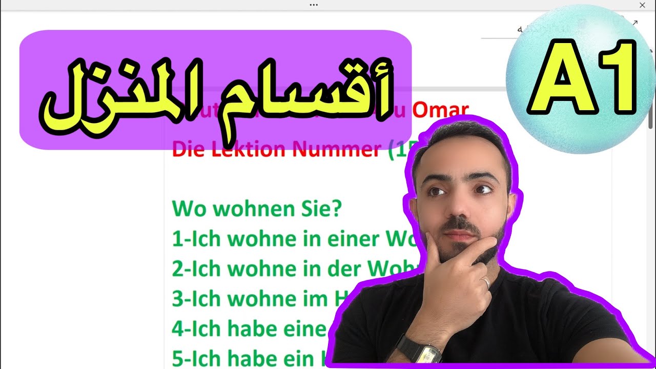 (15)اقسام المنزل باللغة الالمانية