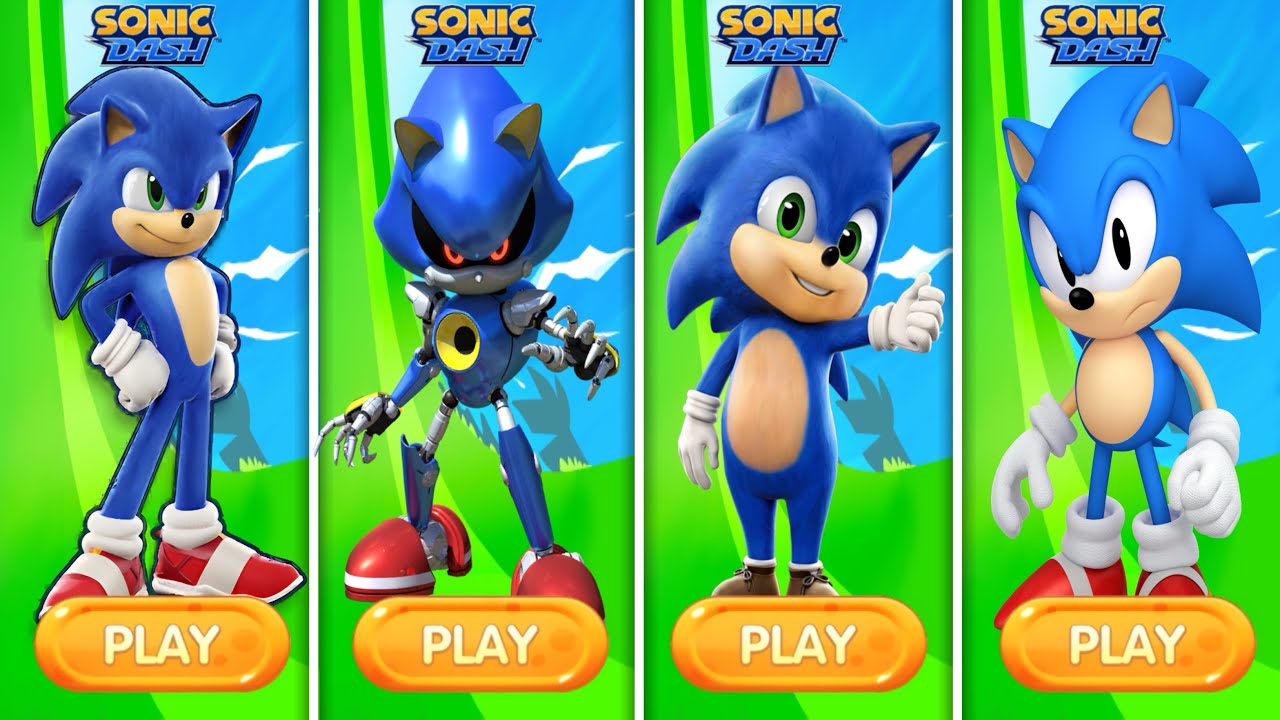 Sonic Dash - Movie Sonic Vs Metal Sonic Vs Baby Sonic Vs Classic Sonic ...