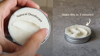 How to Make a Natural Deodorant Recipe in Under 3 Minutes (NO baking soda & NO itchy armpits)