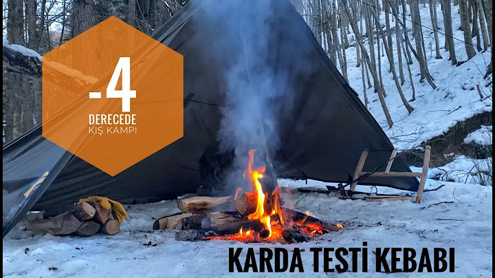 -4 DERECEDE KIŞ KAMPI/ KARDA TESTİ KEBABI / BUSHCRAFT  / -4 DEGREE WINTER CAMP