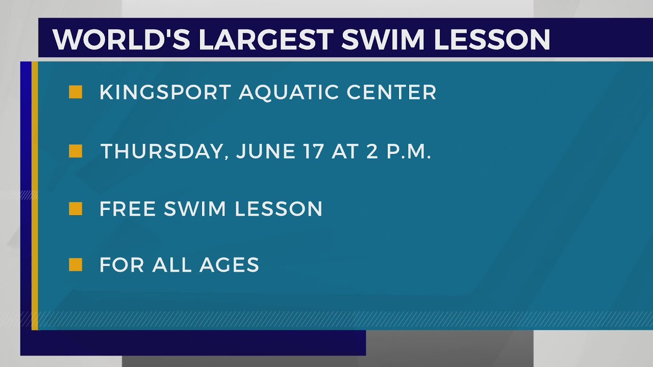 Kingsport Aquatic Center to host ‘World’s Largest Swim Lesson’ June 17