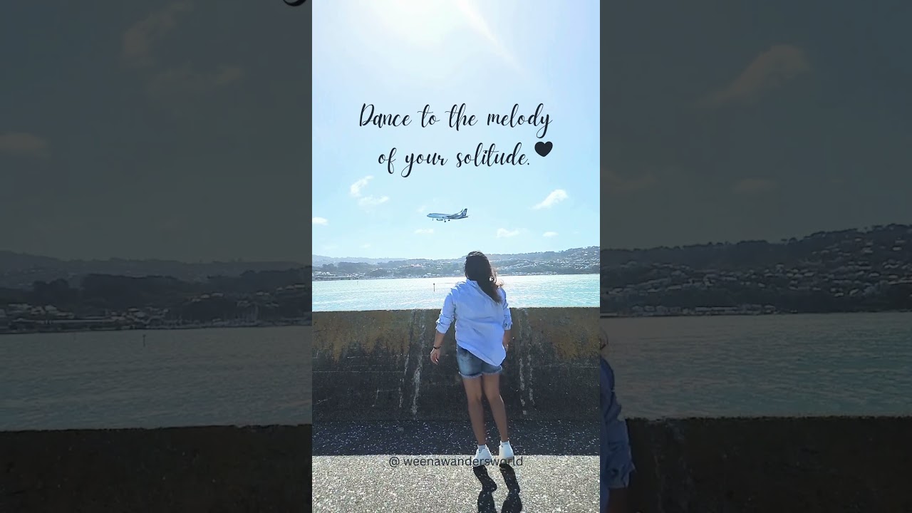 Dancing to the melody of my solitude.  