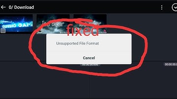 How to fix panzoid video unsported video format in kinemaster