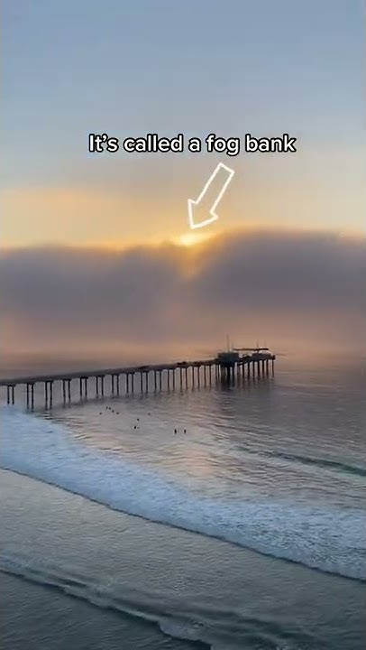 Tsunami fog bank in san diego