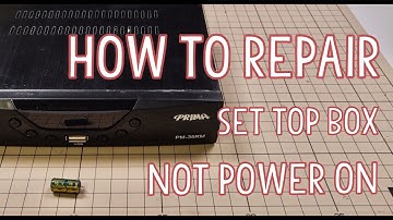 How to repair a HDTV Set Top Box not power on ; PRIMA PM-35RM