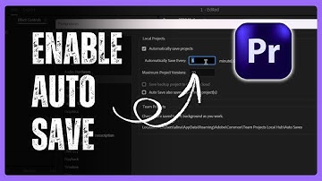 How to Enable Auto Save in Premiere Pro