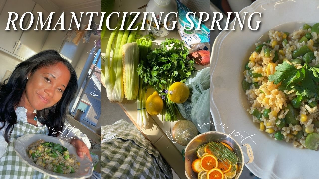 ROMANTICIZING SPRING | citrus simmer pot, garden risotto & my seasonal living rituals 🌿