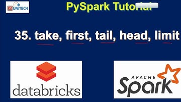 35. take, head, first, limit. tail function in pyspark | azure databricks tutorials | pyspark