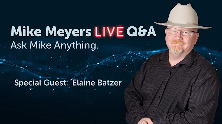 Mike Meyers LIVE Q & A Monday, July 11, 2022 2:00 CDT Special Guest:  Elaine Batzer