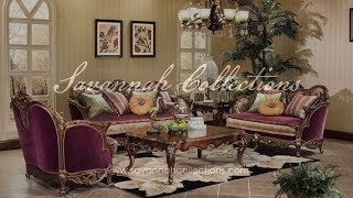 Italian Living Room Collection in Parisian Bronze by Savannah Collections - E.J Victor