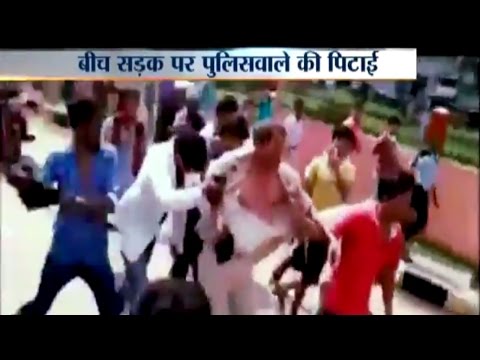 Junior doctors beat policeman over helmet checking issue in Patna