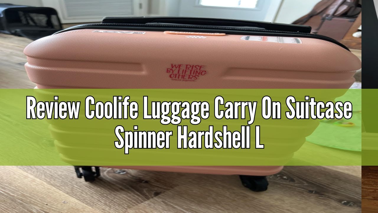 Review Coolife Luggage Carry On Suitcase Spinner Hardshell Lightweight TSA Lock