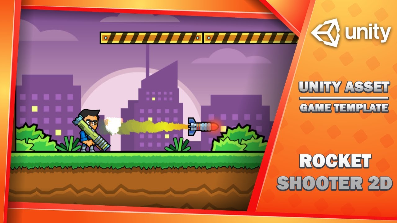 Rocket Shooter 2D - Game Template, video preview 6
