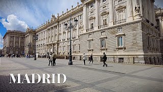 Sunday Morning Walk in the Center of Madrid | Spain | Madrid Walking Tour | 4K 60fps HDR