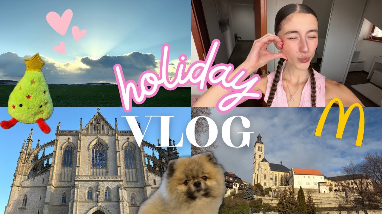 HOLIDAY VLOG💗/ nakupování, obídky, procházka, Kutná Hora, nails, family