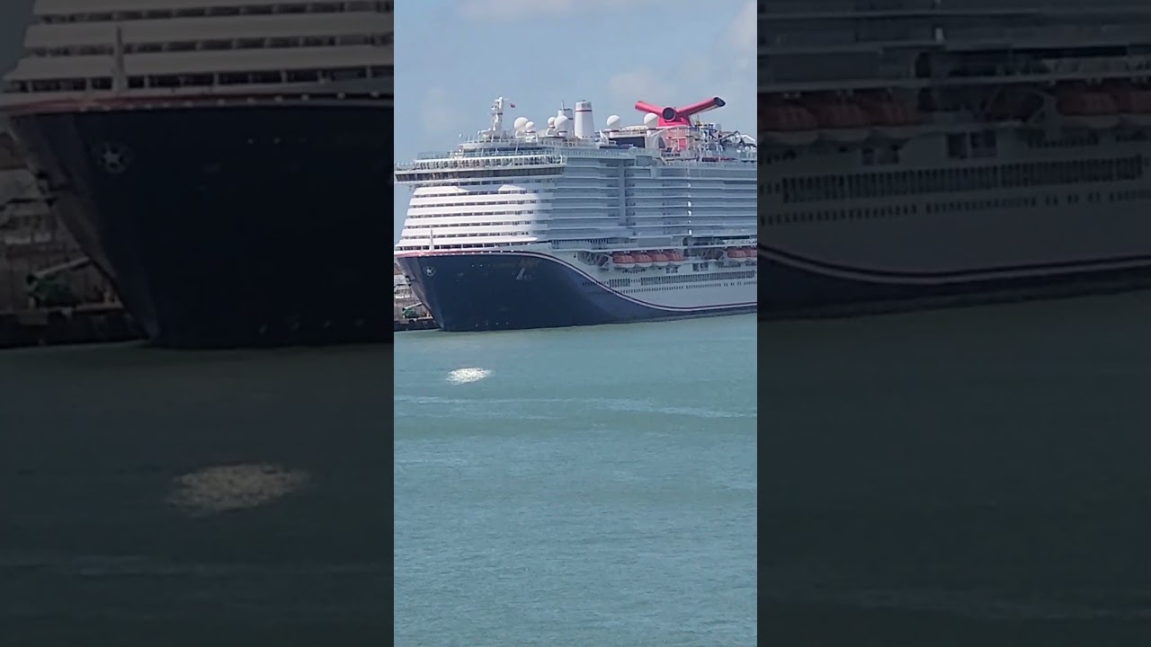 Carnival Jubilee and Breeze Docked in Galveston