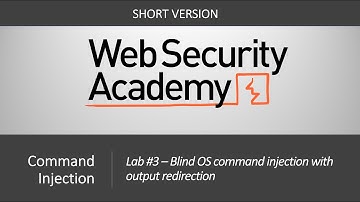 Command Injection - Lab #3 Blind OS command injection with output redirection | Short Version