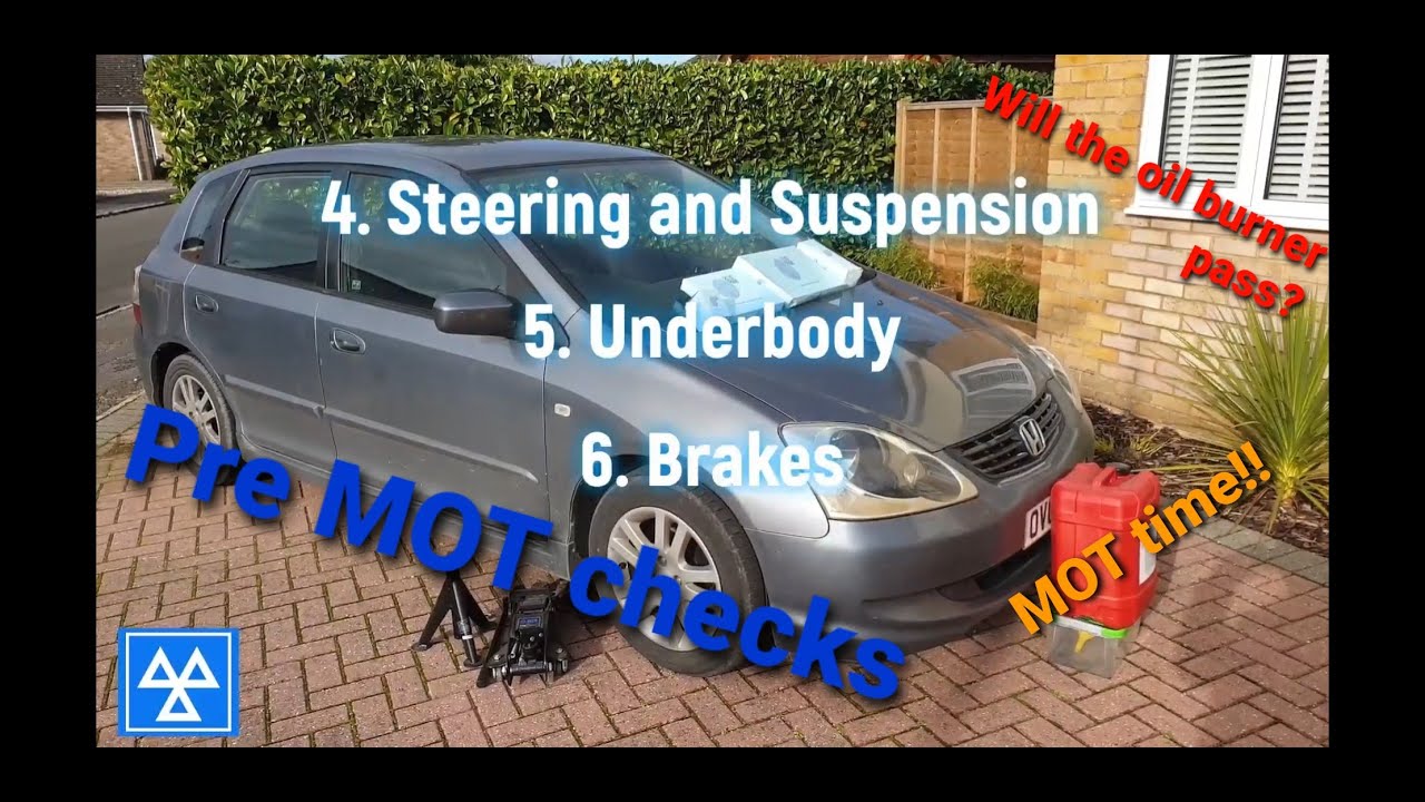Extra Pre / Before MOT Checks & Tips for all Car Makes & Models – 2004 Honda Civic (EU9) Part 4
