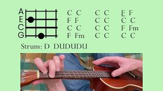 Courage The Cowardly Dog - Ending Theme Ukulele Tutorial