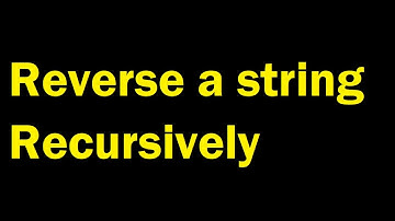 program to print reverse of string using recursion