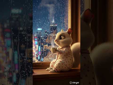 7일차 쇼츠를 만들다! 비가오는 창밖을 보며 커피한잔 #성장기 #ai #캐릭터