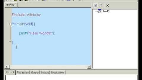 Hello World: First C program