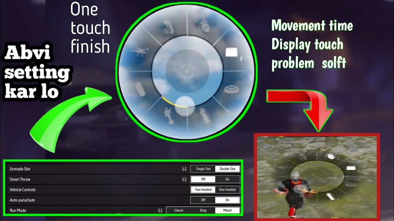 Free fire smart throw how to use? smart throw full setting Details | soft display problem 1 minute .