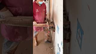 😱 Amazing Wall Cutting Work 🔥 | Powerful Cutting Machine Demo #Shorts#ConcreteCutting