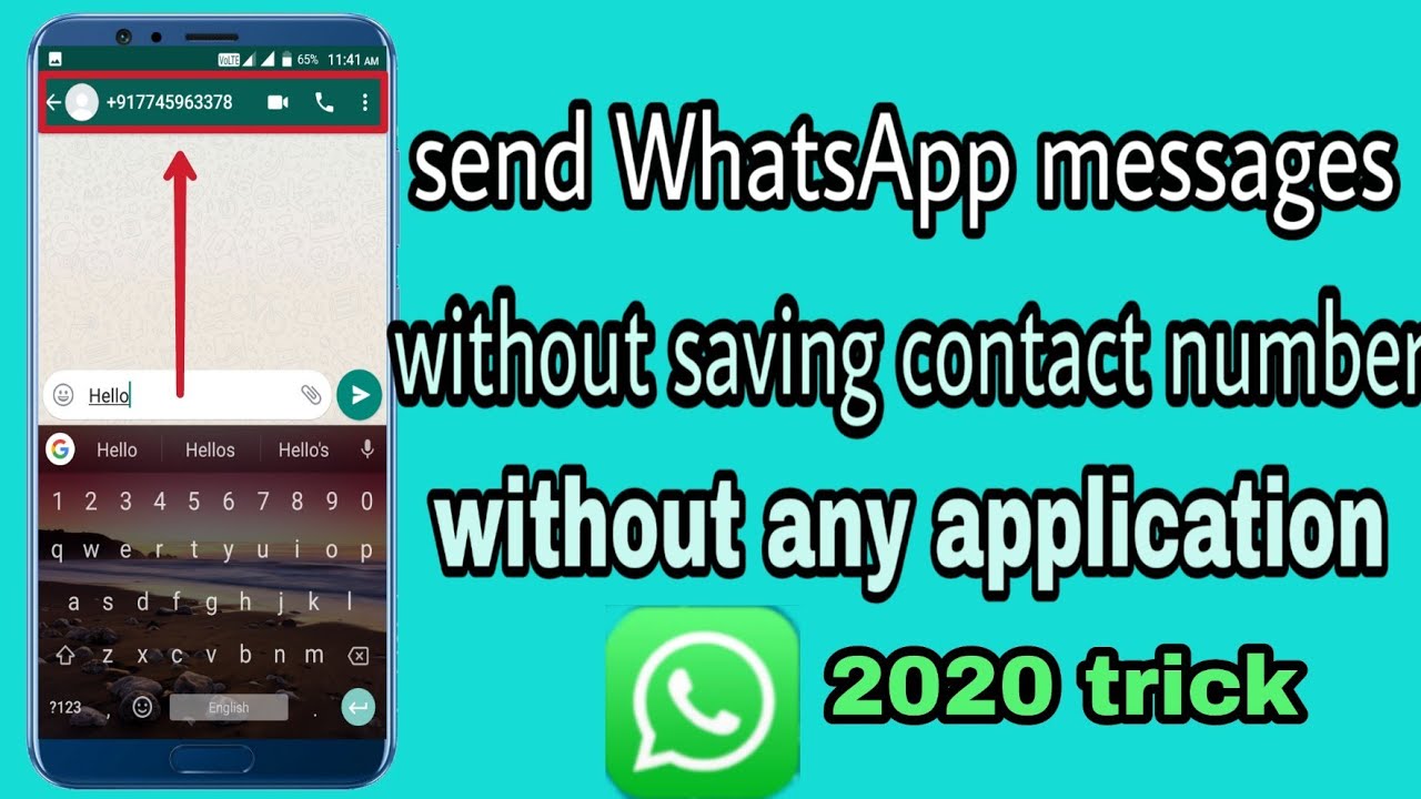 Send Messages Without Adding Contact Number New Trick YouTube