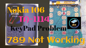 Nokia 106 ta-1114 keypad 7,8,9 key not working solution/Nokia 106 Keypad Problem By Malik Mobile