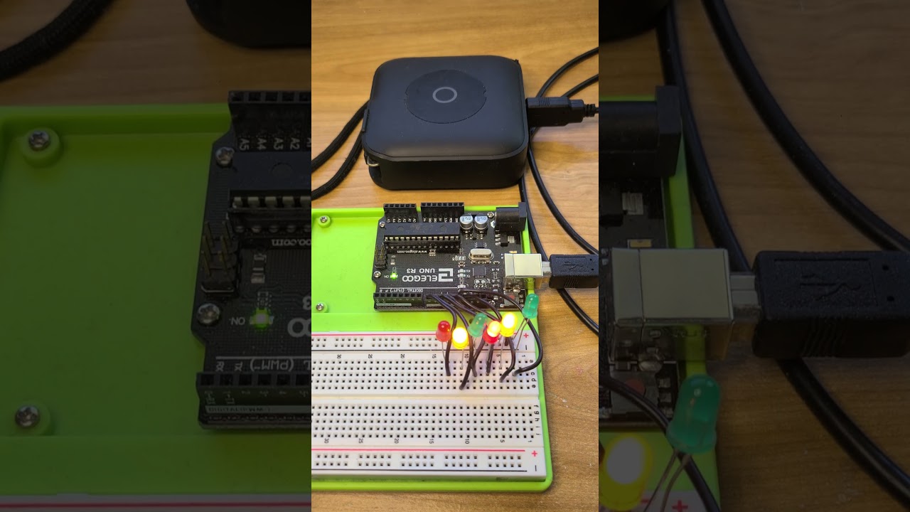 DIY Random LED Light Show on Arduino Uno (Powered by USB Battery Bank) | Educational Tools in GitHub