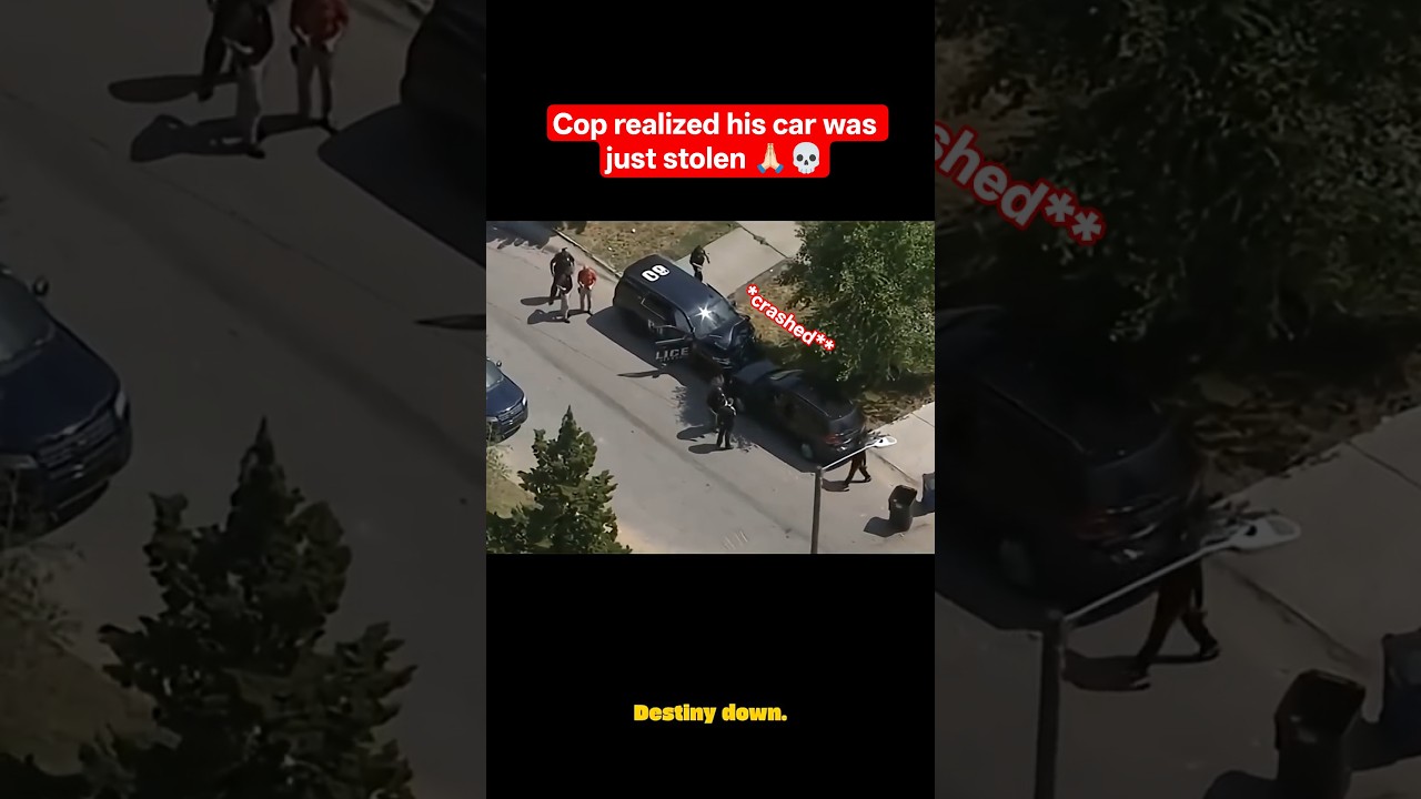us cop gets his new ride stolen!! 