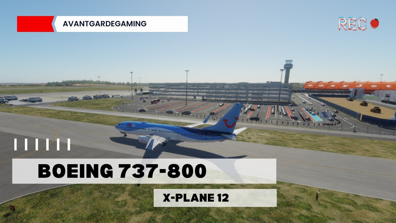 X - Plane 12| Zibo 737-800| EGGW Luton, United Kingdom to EDLP Paderborn Lippstadt| Full Flight|