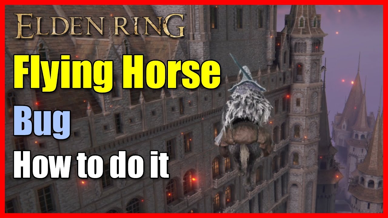 Elden Ring - Flying Horse Glitch - How to make your horse fly