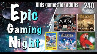 Epic Gaming Night EP 240 Kids games With Adults!