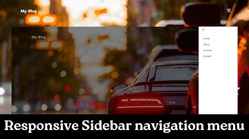 Responsive Sidebar Menu | Offcanvas Sidebar Menu using bootstrap 5