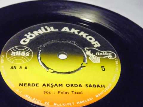 gönül akkor gonul , nerde akşam orda sabah , aşkolsun  PLAK VINYL RECORD 7\