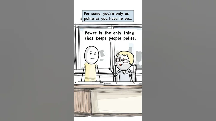 But what keeps the powerful polite?    #animatedseries #dryhumor #satire #corporatehumor
