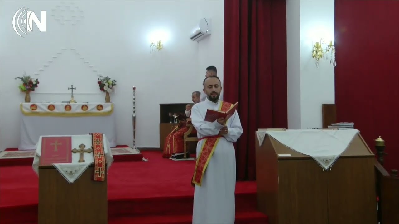 قداس عيد القيامة من كنيسة مار نرساي - دهوك