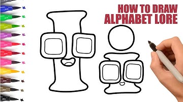 How To Draw Alphabet Lore Step by Step - Big And Small Alphabet Lore I - Easy Drawing For Kids