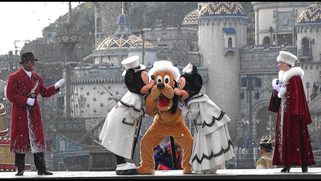 [4K] イッツ・クリスマス・タイム　-It’s Christmas Time! ＠TDS-  ミッキー広場当選立ちエリアより撮影 プルートの名演技に涙！