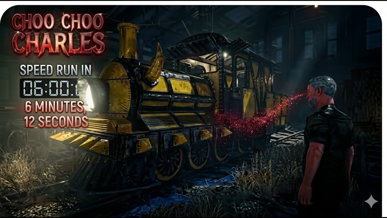 CHO-CHOO CHARLES: World Record Speedrun in 6 Minutes! 😱 - YouTube