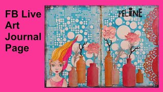 Art Jurnal page using gifts of crafty stuff @BelindaBasson