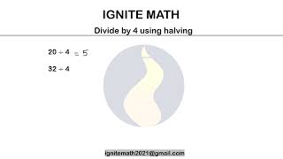 Halving to divide by 4