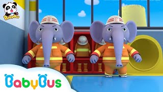 คุณช้างหน่วยกู้ภัยดับเพลิง | ไฟไหม้แล้วช่วยด้วย | เพลงเด็ก | เบบี้บัส | Kids Song | BabyBus screenshot 4