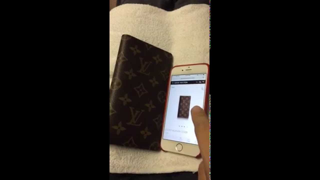 Louis Vuitton Monogram Pocket Agenda Cover as an iPhone 6 Case / Wallet - YouTube