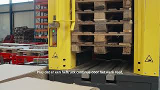 Pallet Dispenser met karmodule bij Dumaco 's-Gravenpolder