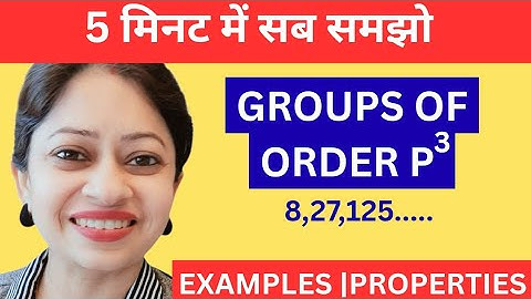 Groups of Order p³ | Abelian & Non-Abelian Cases Explained | B.Sc / M.Sc / NET / IIT JAM